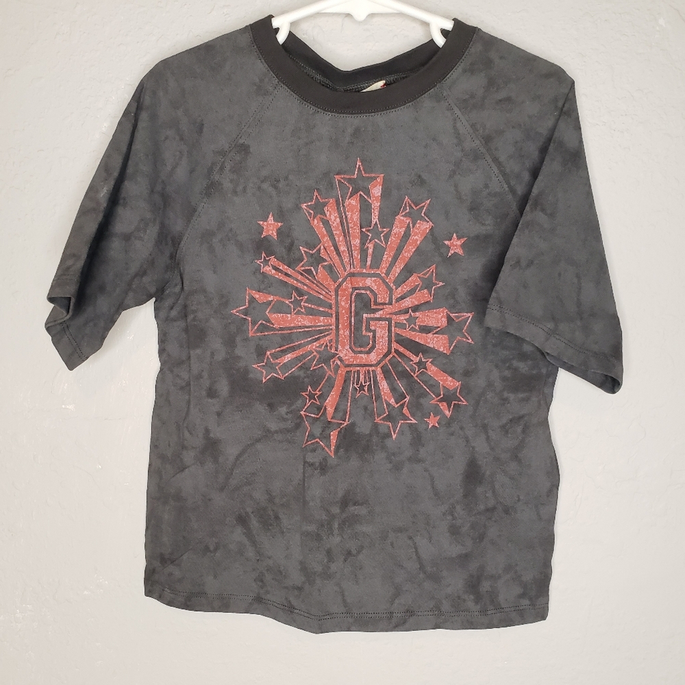 Gucci Gray Kids Tee with Red Graphic